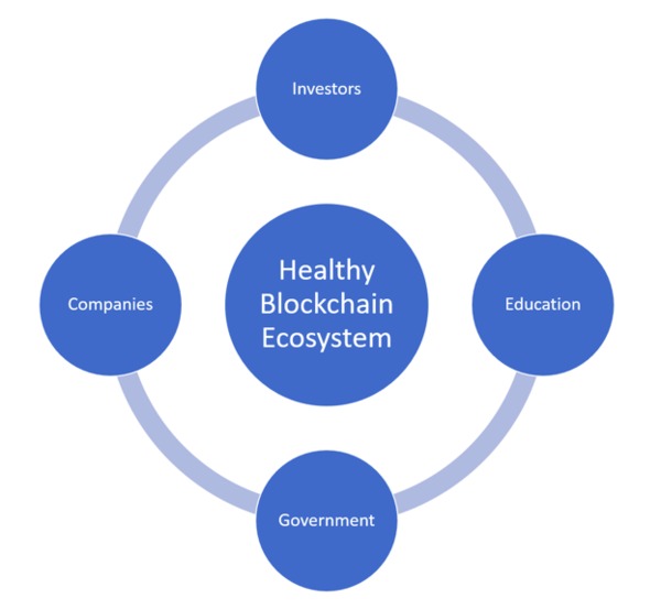 Healthy blockchain ecosystem.